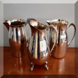 S111. Silverplate pitchers. 